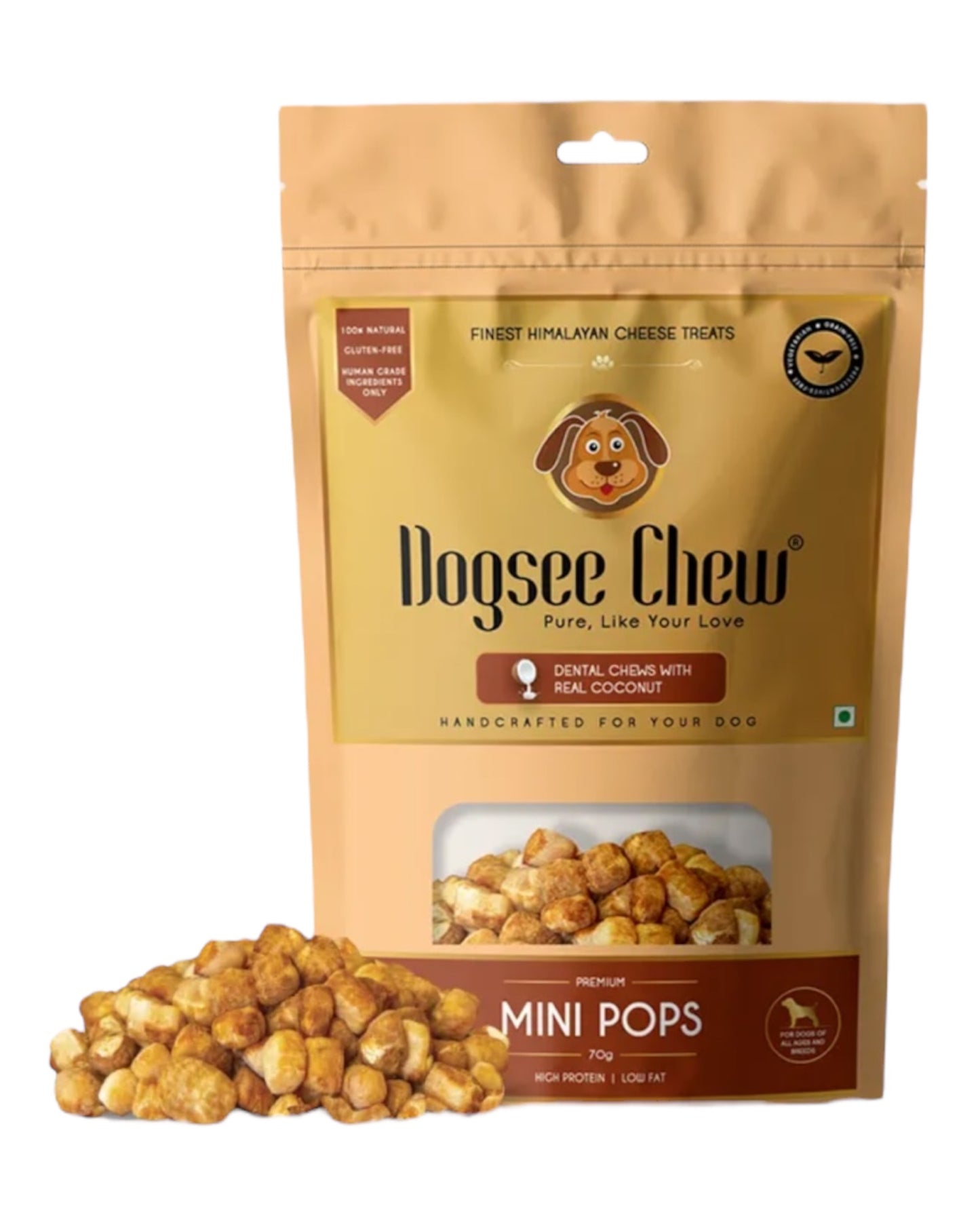 Dogsee Mini Pops, Coconut Flavour (Free Postage)