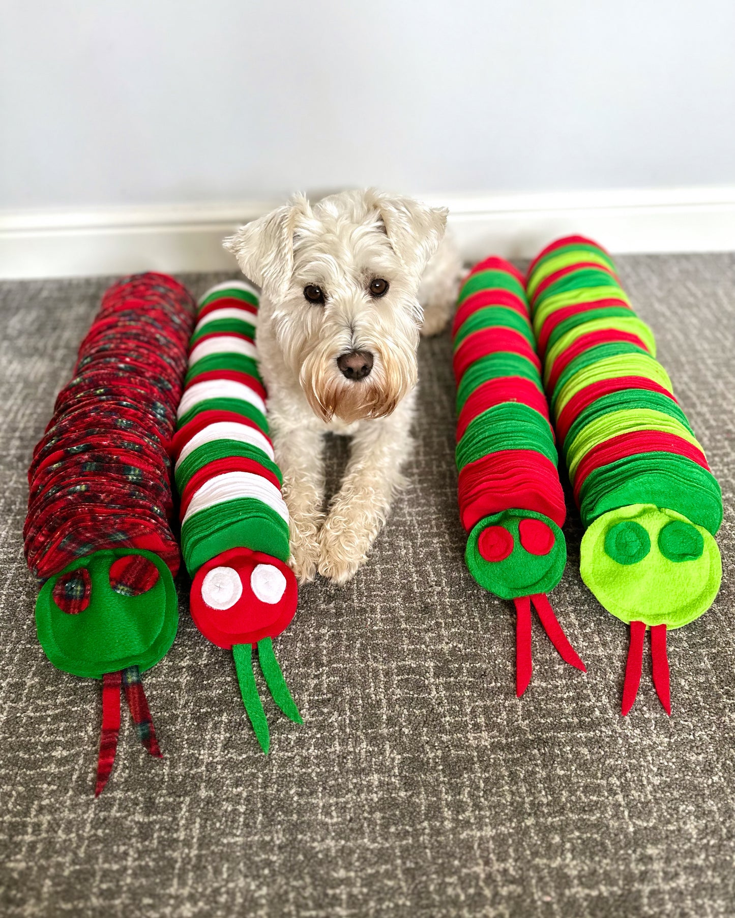 Festive Snuffle Snakes 3 Sizes Available(Free Postage)