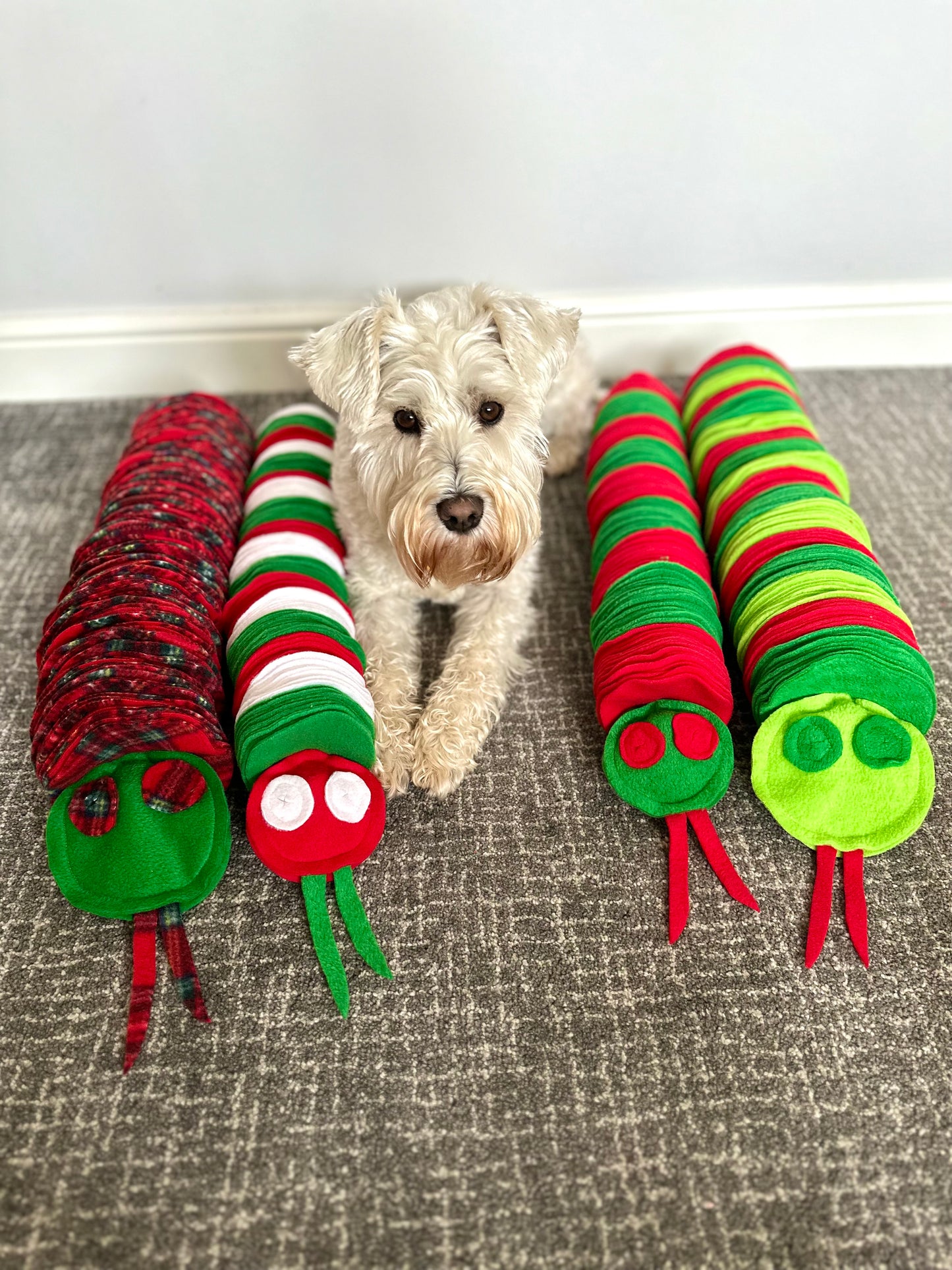 Festive Snuffle Snakes 3 Sizes Available(Free Postage)