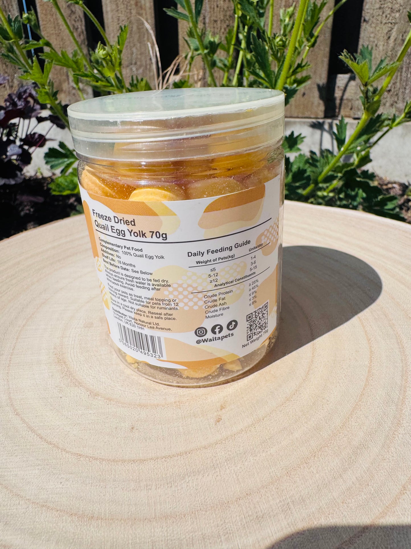 Freeze Dried Quail Egg Yolks (Free Postage)
