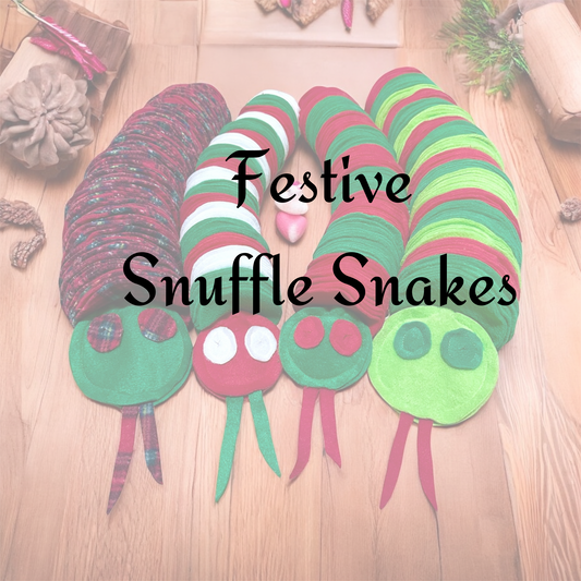 Festive Snuffle Snakes 3 Sizes Available(Free Postage)