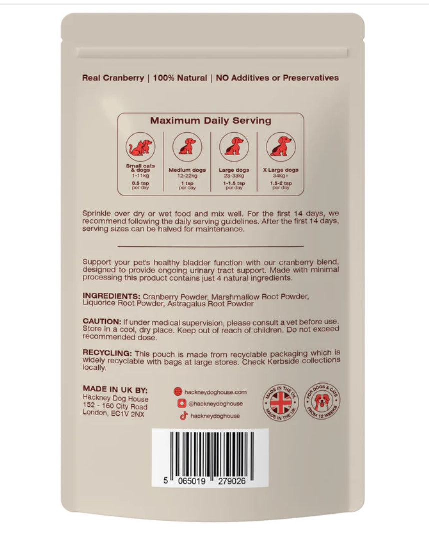 Hackney Dog House Urinary Cranberry (Free Postage)