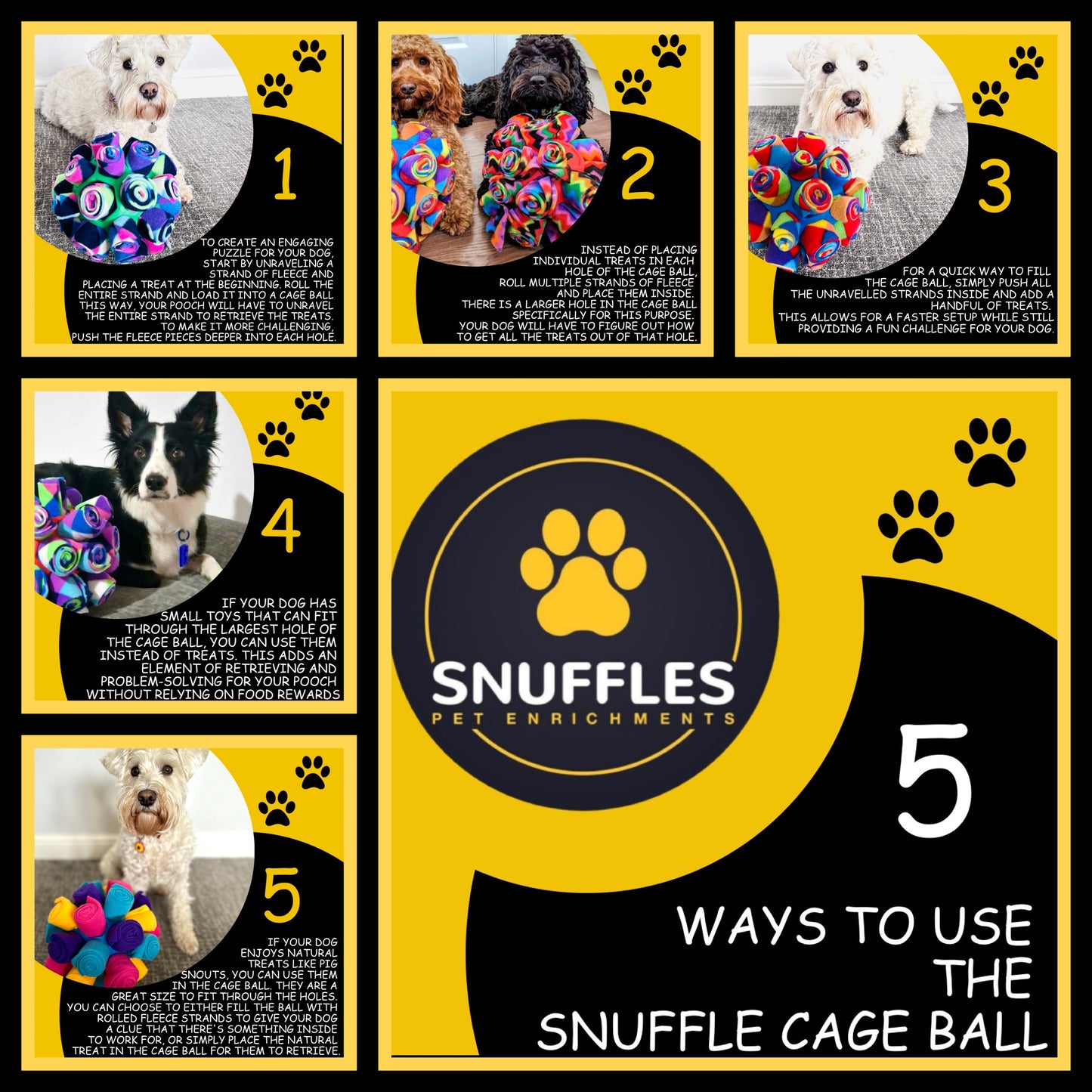Custom Coloured Snuffle Cage Ball (Free Postage)
