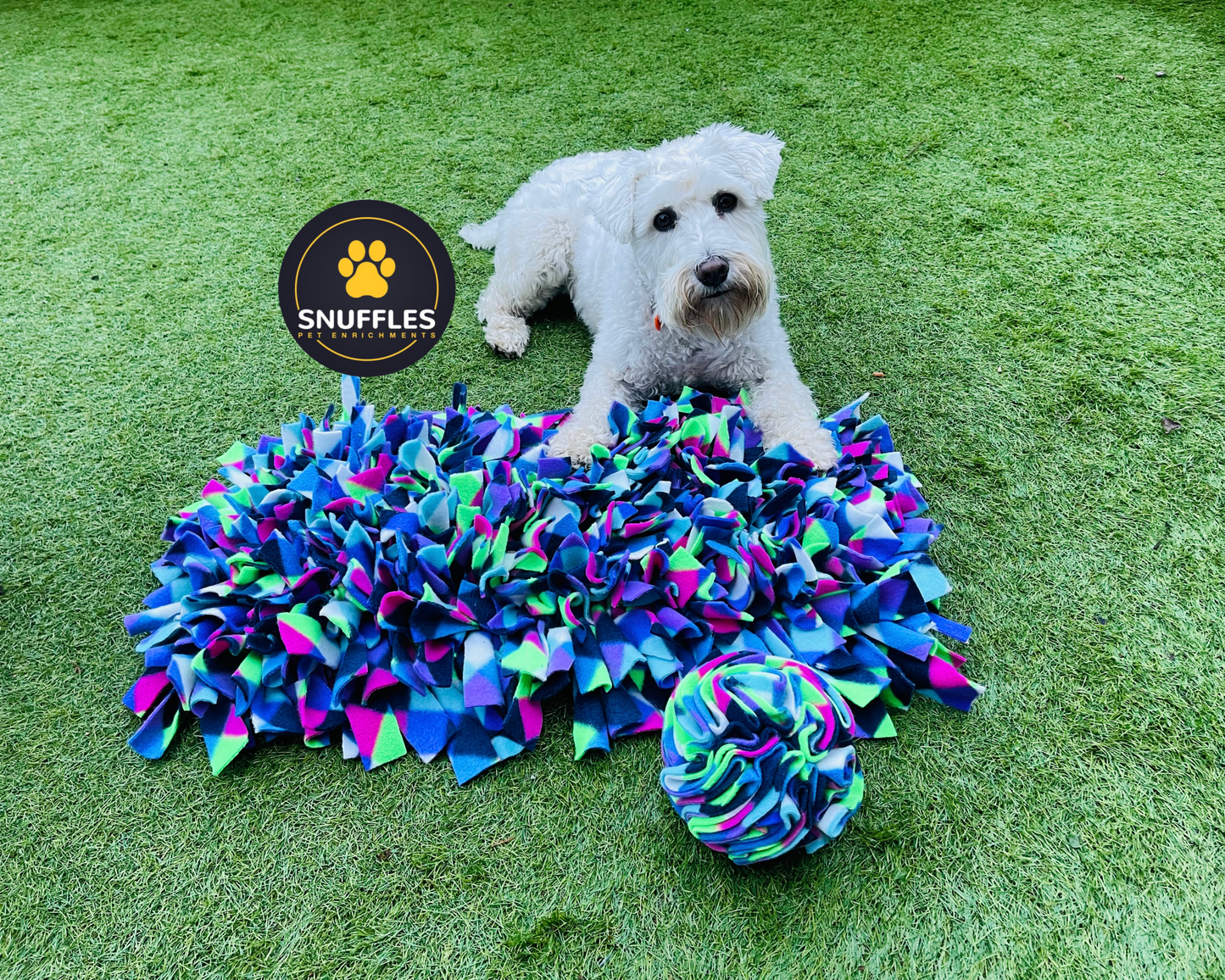 Large Snuffle Mat And Medium Snuffle Ball Set For Dogs, Available In 10 Colour Options