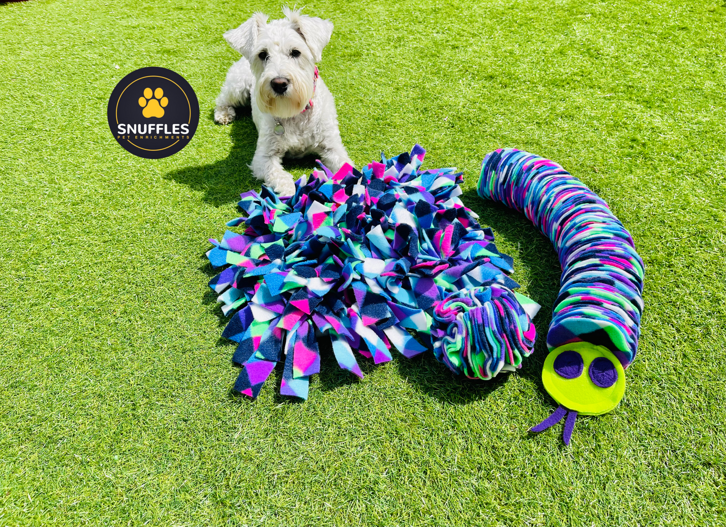 Small 3 in 1 Matching Set For Dogs And Pets, Snuffle Mat, Snuffle Ball, Snuffle Snake,