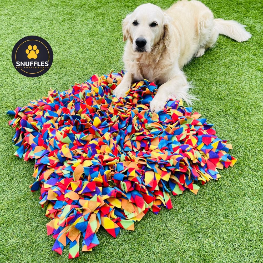 SALE XL 36 X 36 Snuffle Pet Mat for Dogs Christmas Birthday Enrichment  Activity Sniff Treat Toys Beds Fun Rainbow Patriotic American 