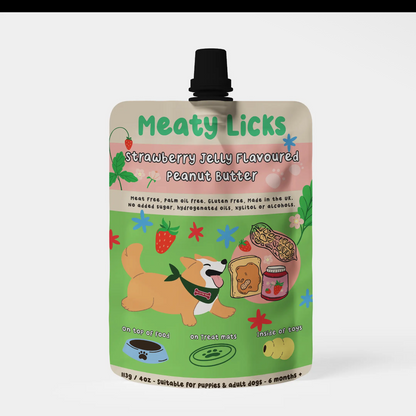 Meaty Licks Peanut Butter Sachets