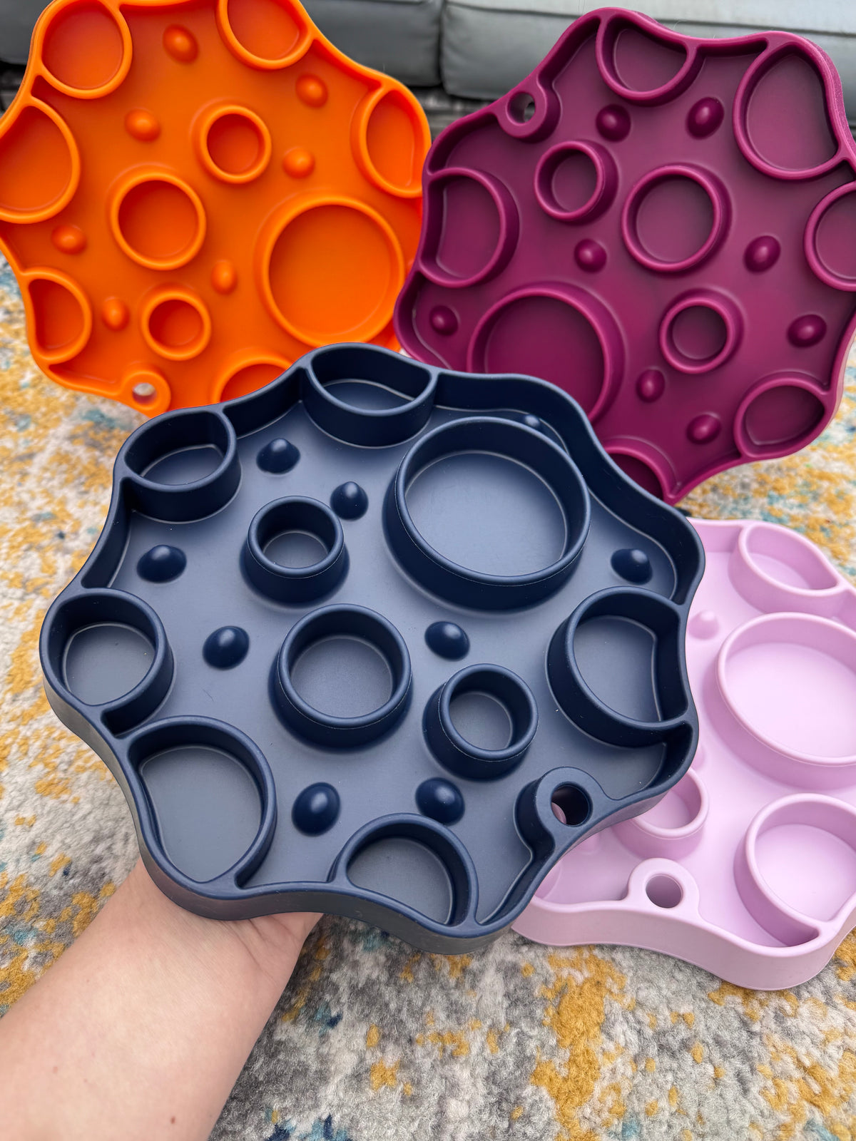 Crater Bowl With Lick Mat Base (2 in 1)