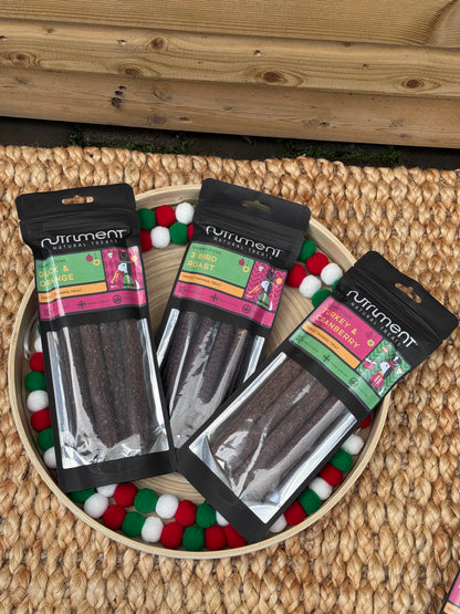 3 Festive Flavoured Gourmet Sausages (Free Postage)