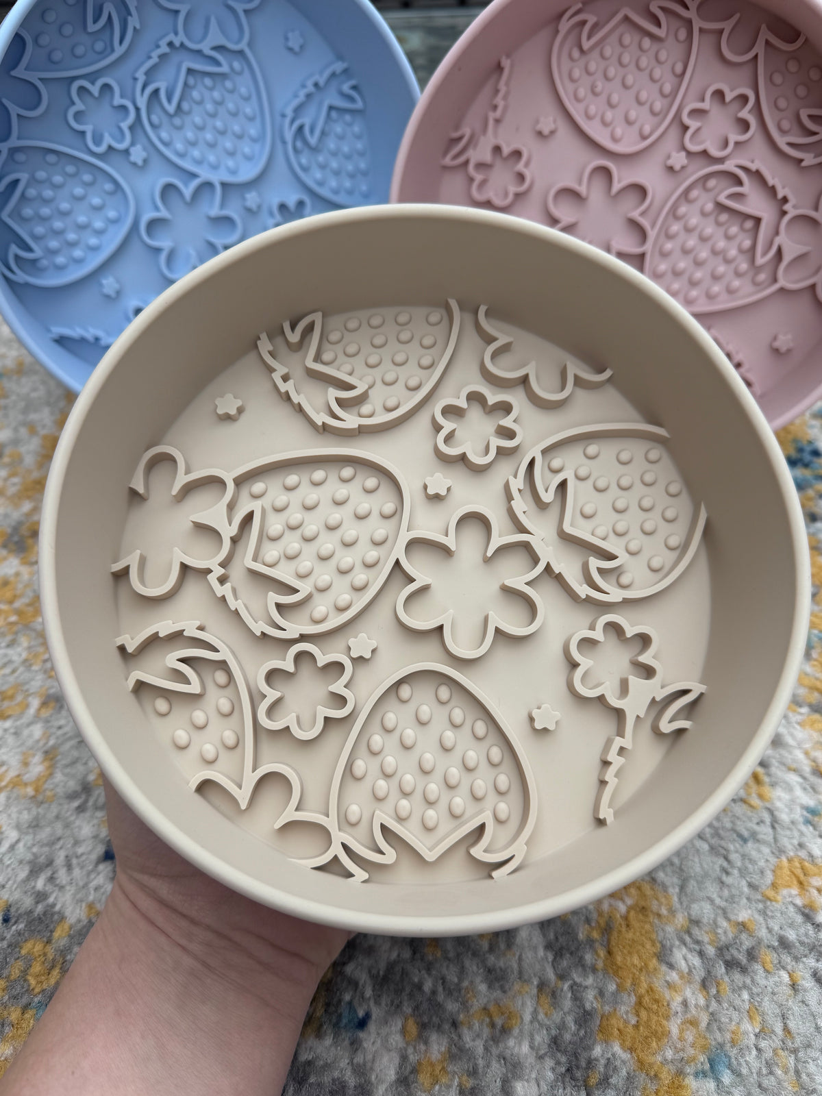 Strawberry Delight Slow Feeder Bowl