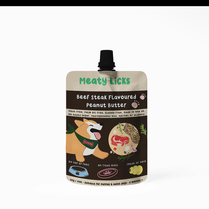 Meaty Licks Peanut Butter Sachets