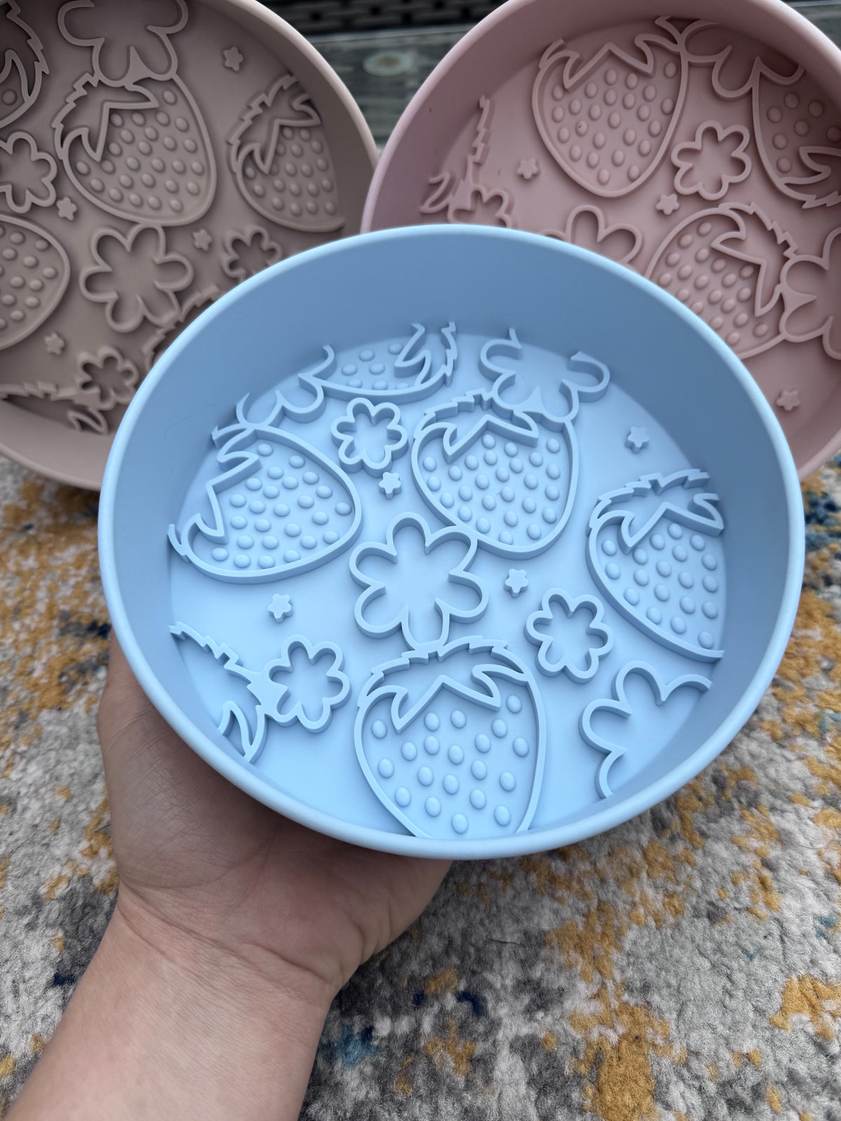 Strawberry Delight Slow Feeder Bowl