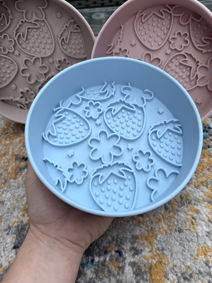 Strawberry Delight Slow Feeder Bowl