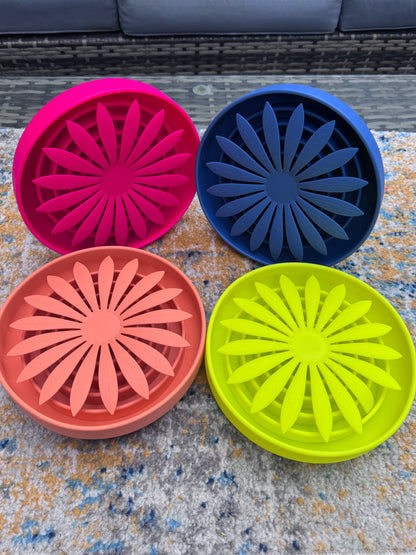 Funky Floral Slow Feeder Bowl