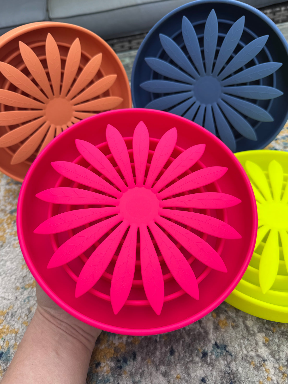 Funky Floral Slow Feeder Bowl