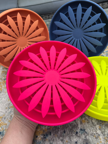 Funky Floral Slow Feeder Bowl