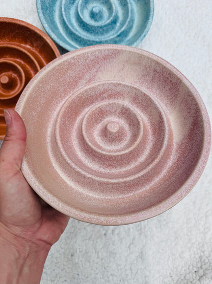 Ceramic Swirly Whirl Slow Feeder Bowl