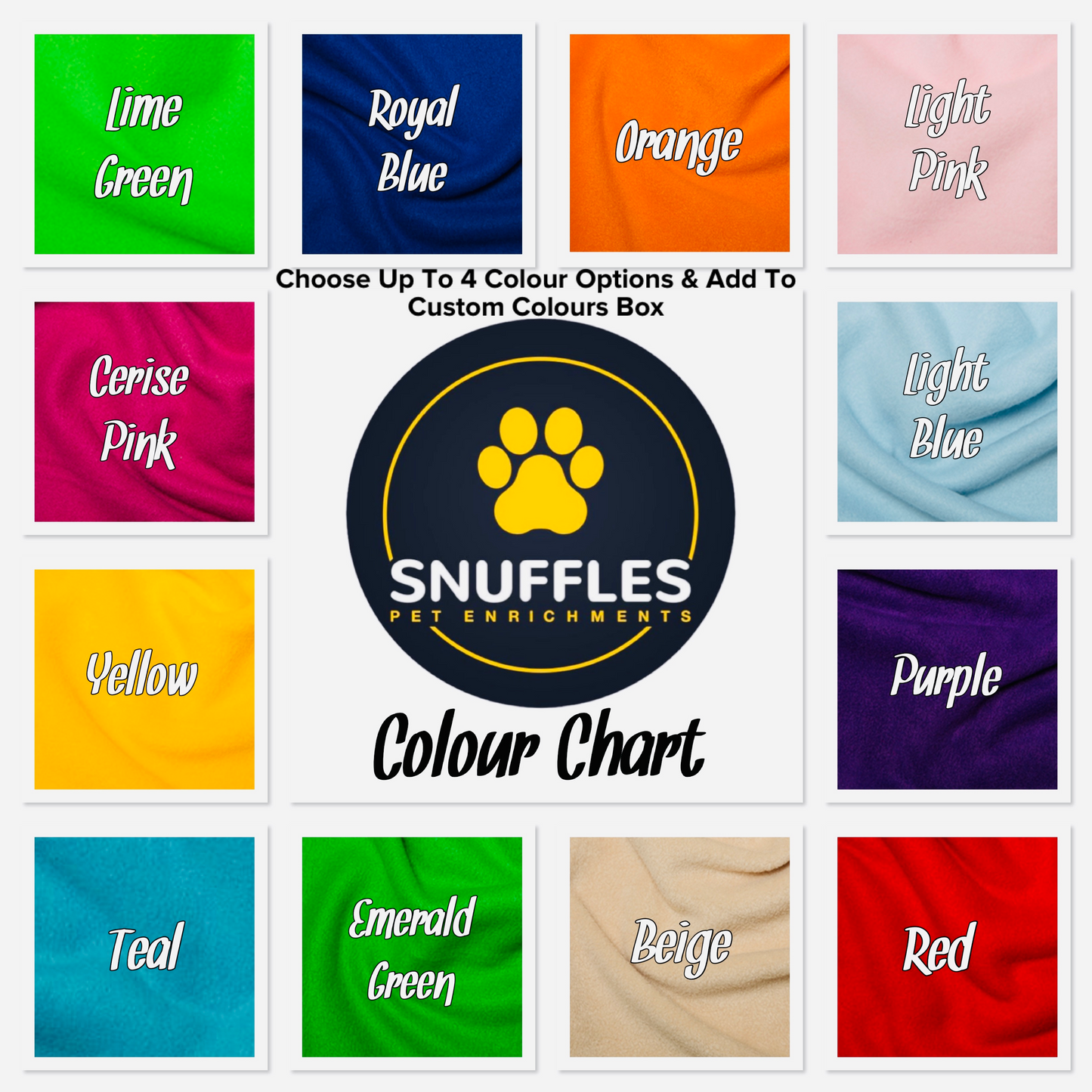 Custom Coloured Dog Tugs 3 Sizes Available