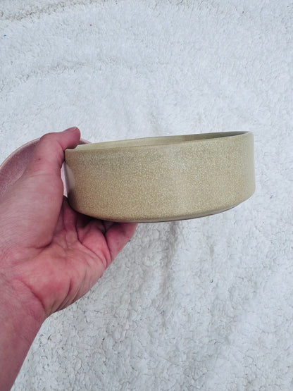 Ceramic Paw Print Slow Feeder Bowl