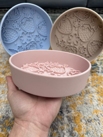 Strawberry Delight Slow Feeder Bowl