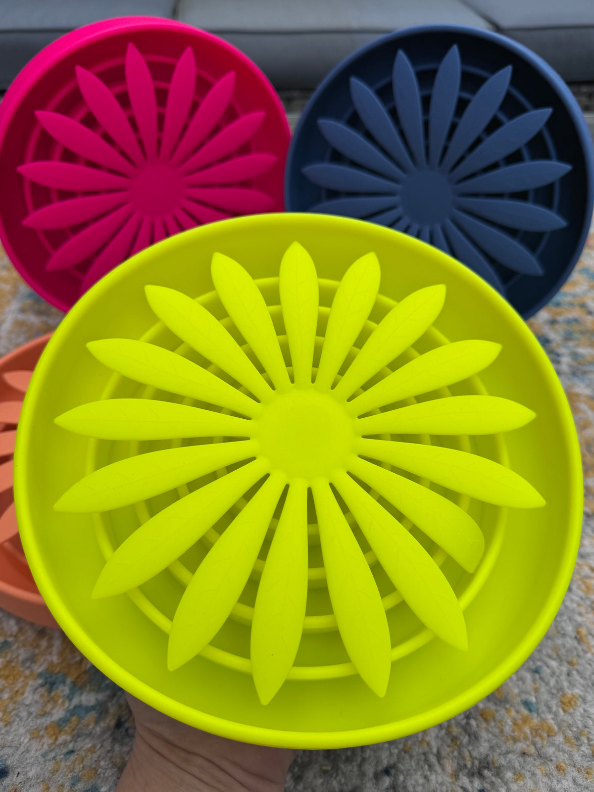 Funky Floral Slow Feeder Bowl