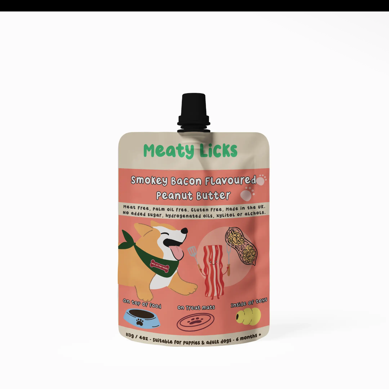Meaty Licks Peanut Butter Sachets