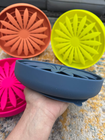 Funky Floral Slow Feeder Bowl