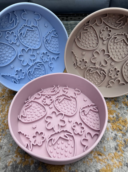 Strawberry Delight Slow Feeder Bowl