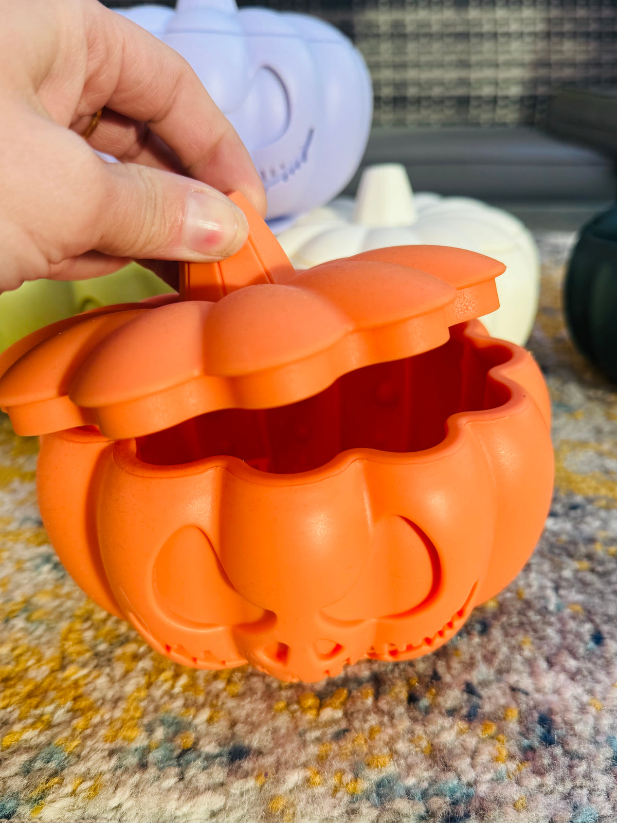 Pumpkin Enrichment Slow Feeder Bowl