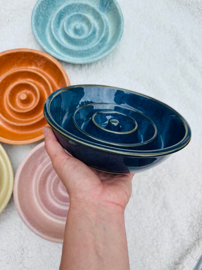 Ceramic Swirly Whirl Slow Feeder Bowl