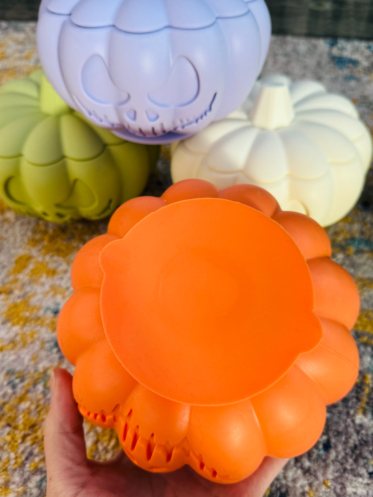Pumpkin Enrichment Slow Feeder Bowl