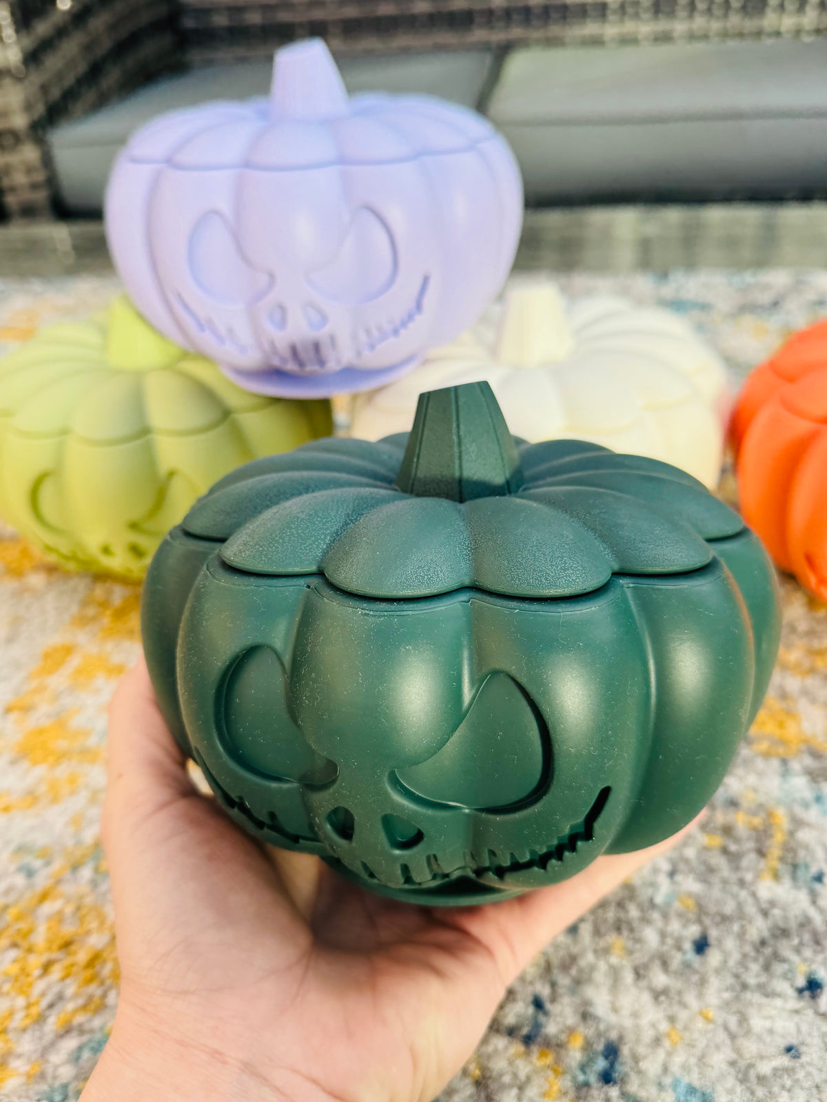 Pumpkin Enrichment Slow Feeder Bowl