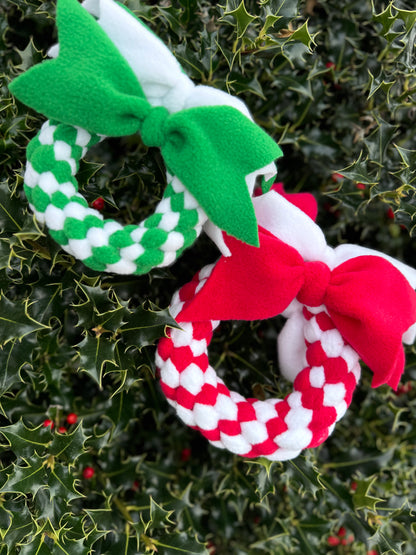 Christmas Wreath Dog Tug 3 Sizes Available (Free Postage)