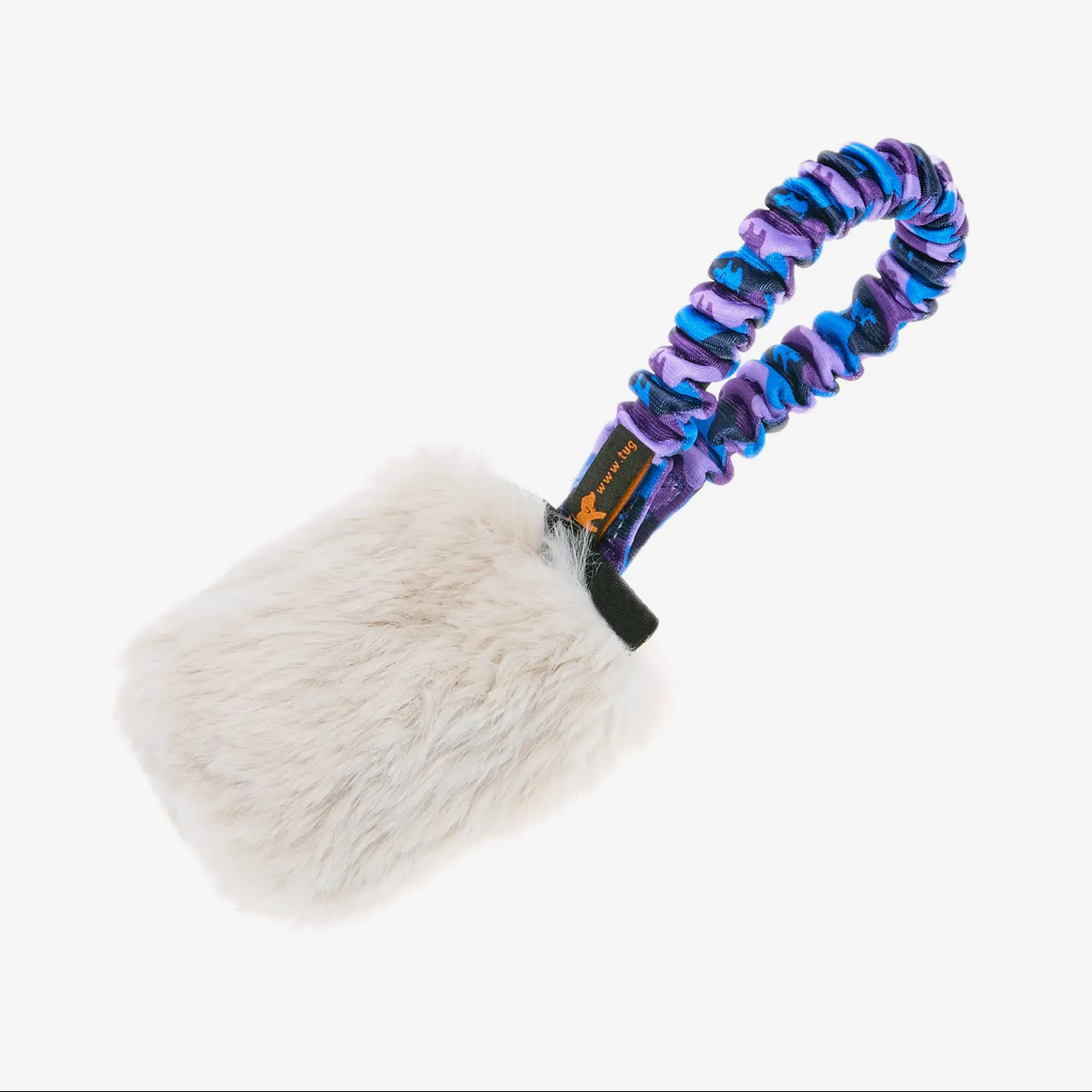 Faux Fur Pocket Size Squeaky Bungee, Tug-E-Nuff Range