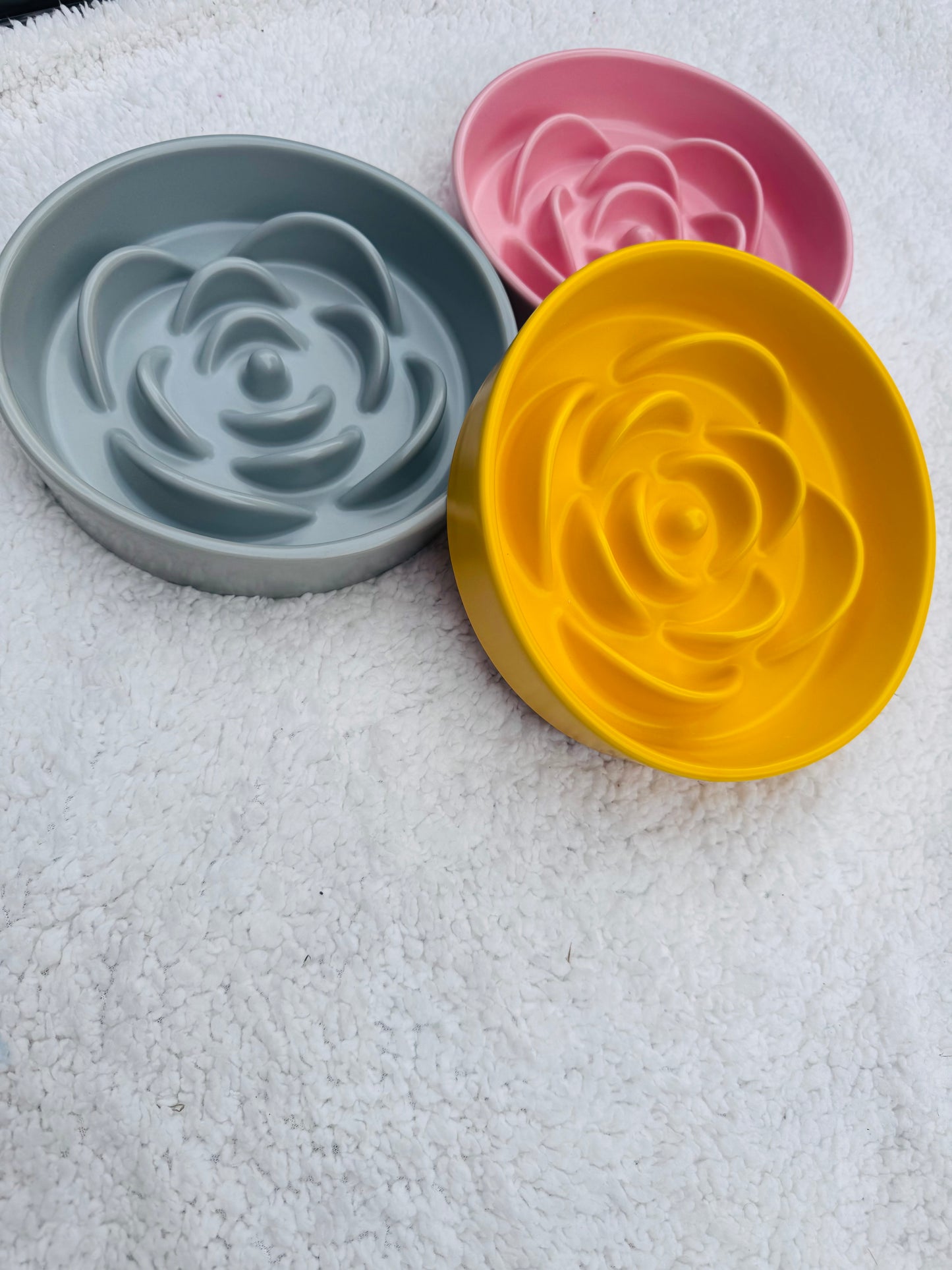 Ceramic Mystic Rose Slow Feeder Bowl