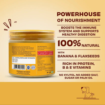 Peanut Butter With Banana & Flax Seeds