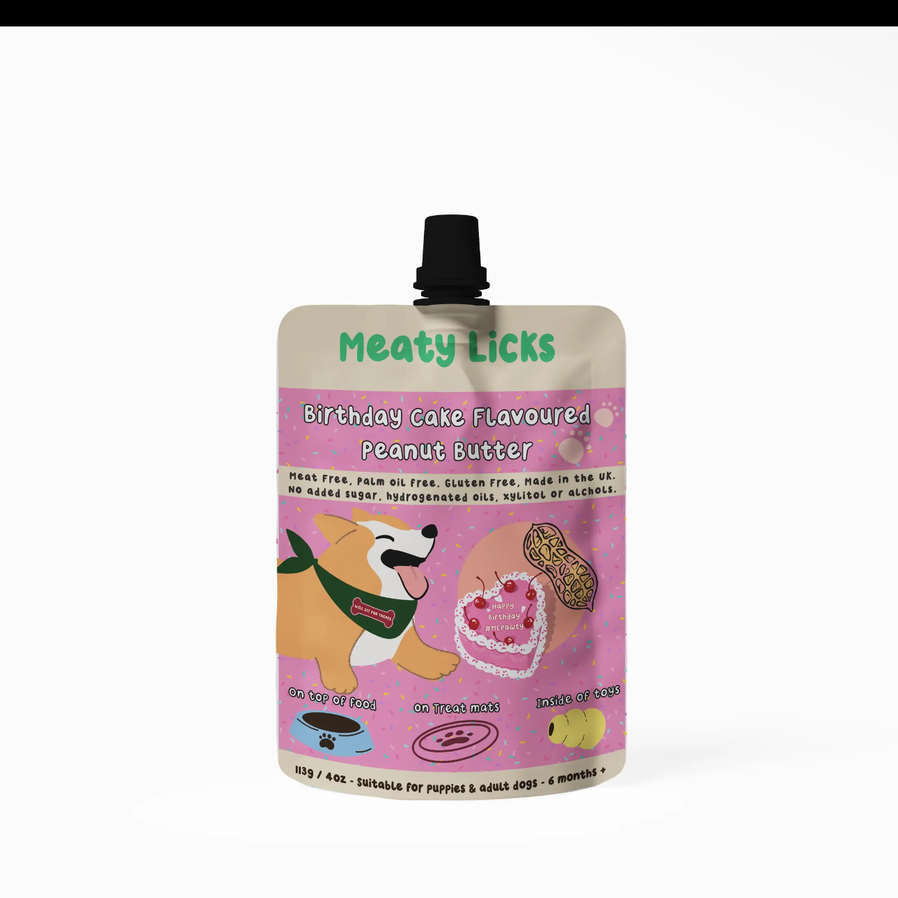 Meaty Licks Peanut Butter Sachets