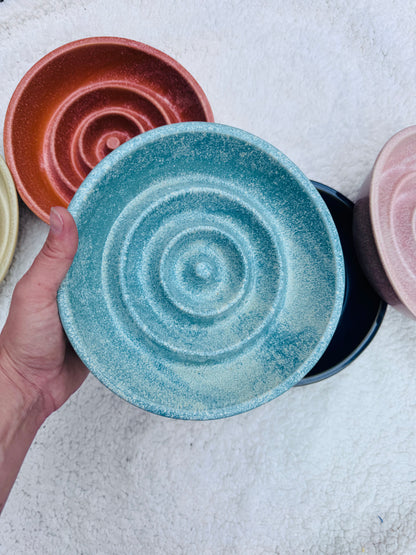 Ceramic Swirly Whirl Slow Feeder Bowl