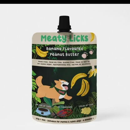 Meaty Licks Peanut Butter Sachets