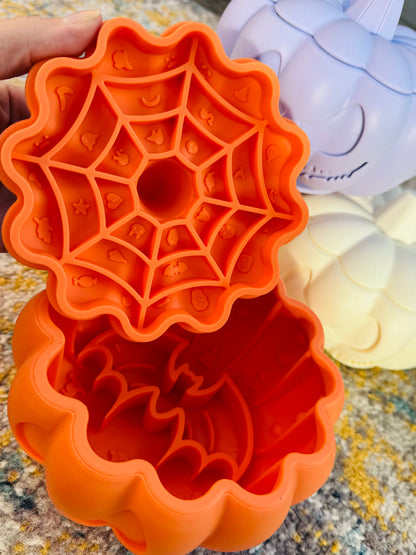 Pumpkin Enrichment Slow Feeder Bowl