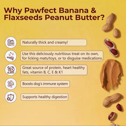 Peanut Butter With Banana & Flax Seeds