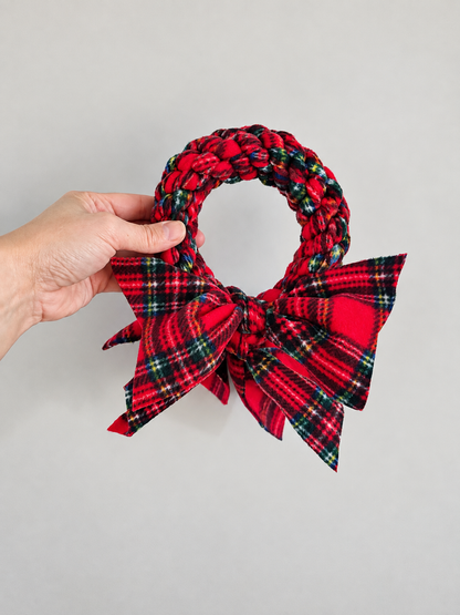 Festive Wreath Dog Tug 3 Sizes Available