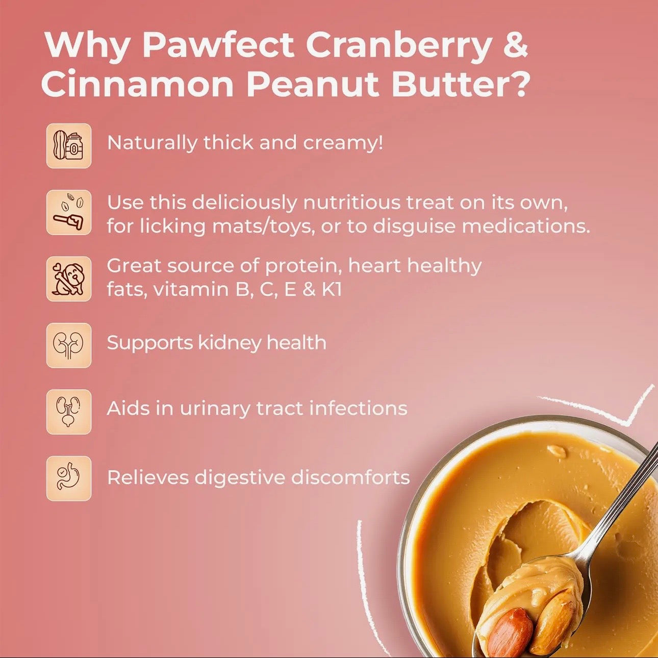 Peanut Butter With Cranberry & Cinnamon