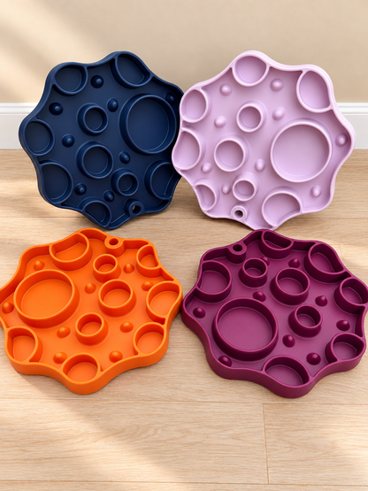 Crater Bowl With Lick Mat Base (2 in 1)