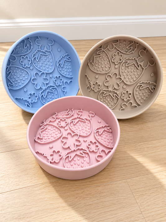 Strawberry Delight Slow Feeder Bowl