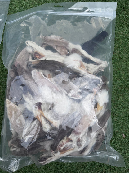 1kg Bag Of Rabbit Ears With Fur