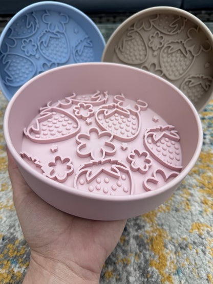 Strawberry Delight Slow Feeder Bowl