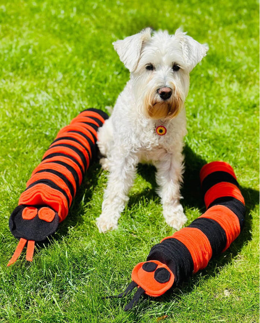 Schnauzerfest Snuffle Snake, Available in 2 styles and 3 sizes ( 15% of this order will be donated to the Schnauzerfest charity)