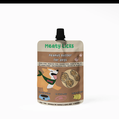Meaty Licks Peanut Butter Sachets