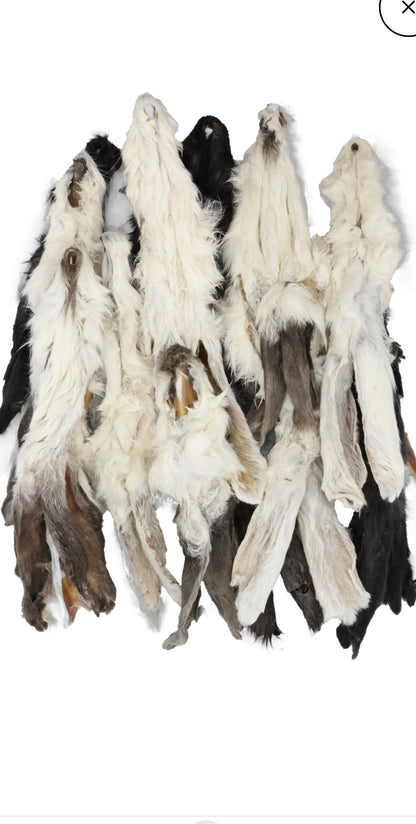 1kg Bag Of Rabbit Ears With Fur